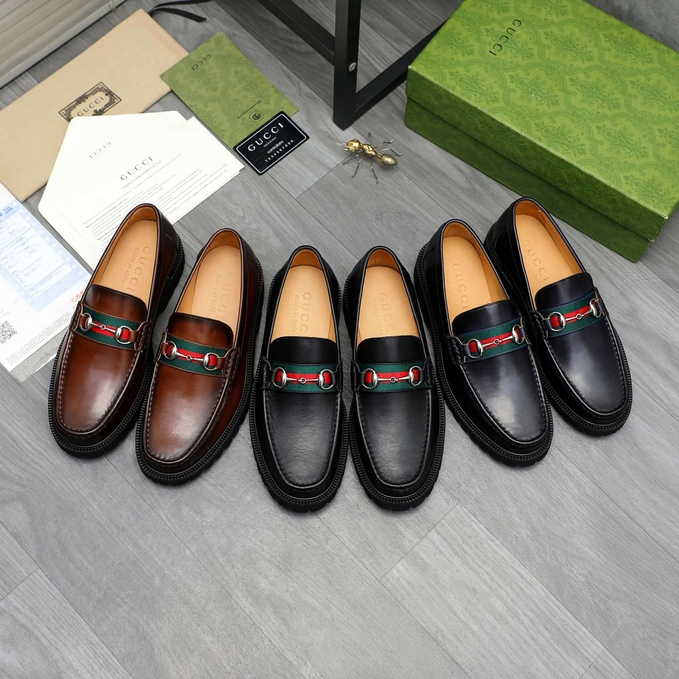 Men's shoes 💰p560 Product trademark: GUCCI "Gucci" business slip-on leather shoes Regular size: 38-46 (38.45.46 custom-made, non-returnable) Product materials: Selected pearlescent cowhide upper, cowhide lining, non-slip rubber outsole